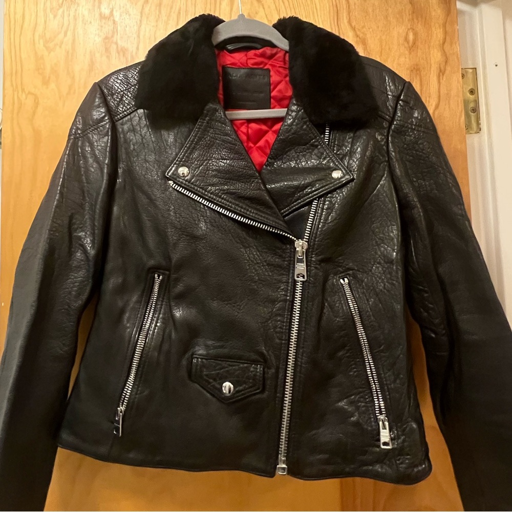 All Saints genuine leather jacket